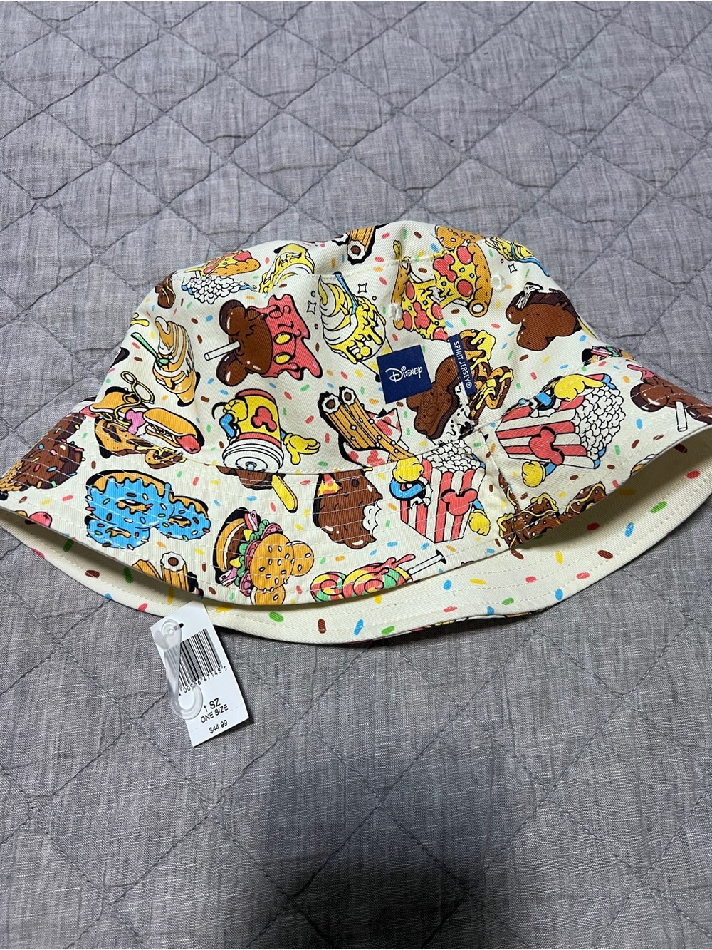 Disney Cream reversible Snack-Print Bucket Hat